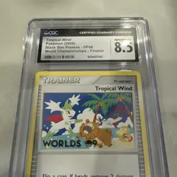 CGC 8.5 Finalist Tropical Wind 2009 DP48 Pokemon World Championship Promo Mint - Image 3