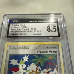 CGC 8.5 Finalist Tropical Wind 2009 DP48 Pokemon World Championship Promo Mint - Image 4