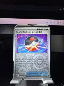 Pokemon Team Rocket's Great Ball Reverse Holo 175/182 Destined Rivals - Image 1