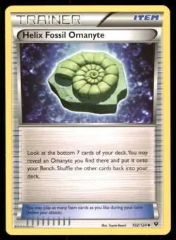 Pokemon TCG Uncommon Regular helix fossil - Image 1