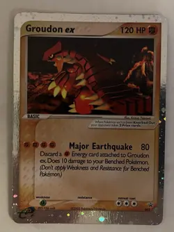 Pokemon 2003 Groudon EX Holo Black Star Promo 002 NM - Image 1