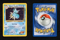 Misty's Seadra (Prerelease) Holo Pokemon Gym Heroes #9 2000 - Image 3