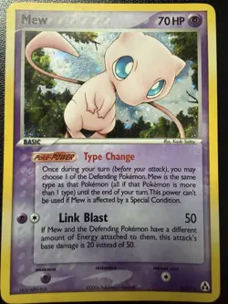 Mew 10/92 Holo Ultra Rare Pokemon EX Legend Maker 2006 - Image 1