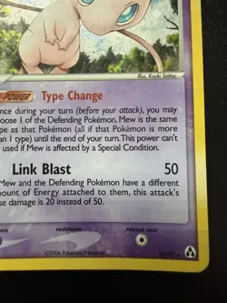 Mew 10/92 Holo Ultra Rare Pokemon EX Legend Maker 2006 - Image 4