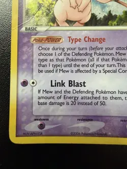 Mew 10/92 Holo Ultra Rare Pokemon EX Legend Maker 2006 - Image 5