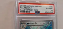 Pokemon - Wartortle - Holo Illustration Rare #171/165 - Pokemon 151 - PSA 10 - Image 2