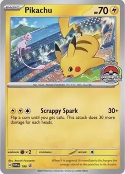 NM Pikachu Black Star Promo #190 - Scarlet & Violet Promo (SVP) Pokemon TCG - Image 1