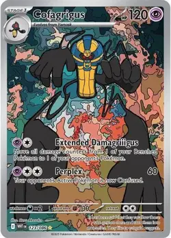NM Cofagrigus Illustration Rare 123/086 White Flare (WHT) Pokemon TCG - Image 1