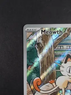 NM Meowth Illustration Rare 106/094 Phantasmal Flames (PFL) Pokemon TCG - Image 4
