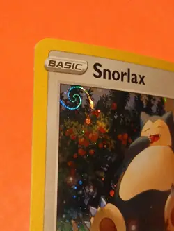 GALAXY SWIRL Pokemon Sword & Shield Base Set Snorlax 140/202 Promo Cosmos Holo - Image 3