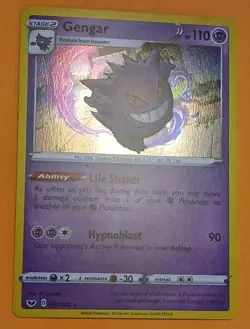 Pokemon Sword & Shield Base Set Gengar 085/202 Holo - Image 2