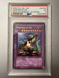 1x YUGIOH ULTIMATE RARE MASTER OF OZ SOD-EN035 EX 2004 PSA 8 Name Misprint - Image 1