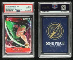 2022 One Piece Card Game: Promos Japanese Roronoa Zoro #ST01-013 PSA 10 - Image 3