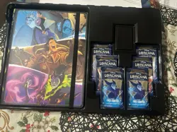 Disney Lorcana First Chapter Collector Set Bundle - 6 packs, portfolio, No Promo - Image 1