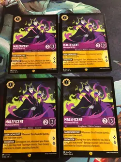 Maleficent Mistress of All Evil Legendary 4x x4 Disney Lorcana Into The Inklands - Image 1