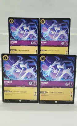 Disney Lorcana Hydros - Ice Titan 39/204 4 Cards Playset Into the Inklands - Image 1