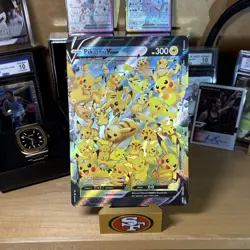Pokemon Pikachu V-Union Oversized Promo Full Art Holo Card - Image 1