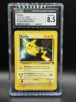 PIKACHU Black Star Promo #4 Pokemon 1999 Mewtwo Strikes Back Movie CGC 8.5 NM - Image 1
