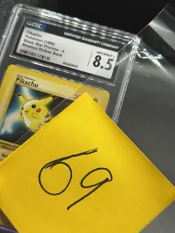 PIKACHU Black Star Promo #4 Pokemon 1999 Mewtwo Strikes Back Movie CGC 8.5 NM - Image 3