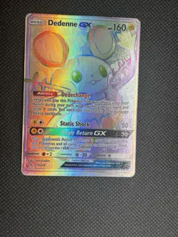 Pokemon Dedenne GX 219/214 Secret Rare Full Art Holo 160HP Sm-Unbroken Bonds - Image 2