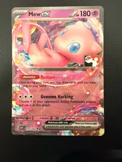 Pokemon Mew EX 151/165 NM Condition Prize Pack Series 5 Stamped Play English - Image 1