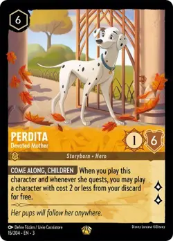 PERDITA - Devoted Mother Legendary #15/204 EN 3 INTO THE INKLANDS Disney Lorcana - Image 1