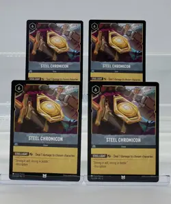 Disney Lorcana Steel Chromicon 202/204 Shimmering Skies 4 Cards Set - Image 1