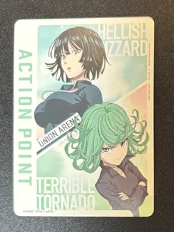 Hellish Blizzard Action Point OPM-1-AP04 Union Arena One Punch Man Card - Image 1