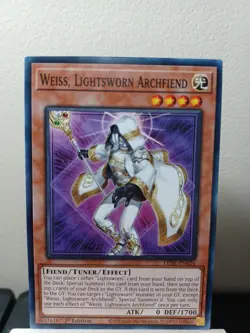 Yugioh! - Weiss, Lightsworn Archfiend - LEDE-EN024 - 1st Edition - Common NM - Image 1
