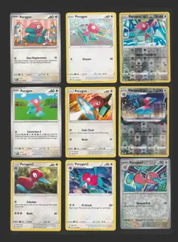 Porygon Porygon-2 Pokemon Card Collection Set of 9 English Cards Rare Rev Holo - Image 1