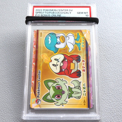 Pokemon Center Partner Card PSA10 Scarlet & Violet Sprigatito Japanese PS197 - Image 1