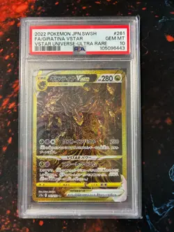 PSA 10 Giratina VSTAR 261/172 UR VSTAR Universe Japanese Gold Pokemon Card - Image 1