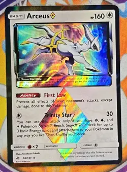 🔥2018 Arceus Prism Star Prism Rare SM Forbidden Light 96/131 Pokemon Card NM🔥 - Image 1
