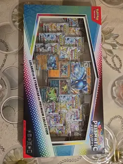 PRISMATIC EVOLUTIONS Lucario EX and Tyranitar EX Premium Collection Sam’s Club - Image 1