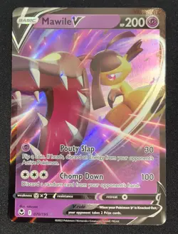 Mawile V 070/195 - Silver Tempest - Ultra Rare Holo Pokemon TCG Card NM - Image 1