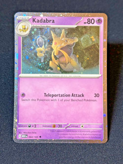 Kadabra 064/165 Cosmos Holo Promo - Pokemon TCG 151 - NM - Image 1