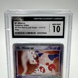 2004 Pokemon Mr. Mime ex EX Fire Red & Leaf Green Holo Rare #111 CGC 10 Gem Mint - Image 2
