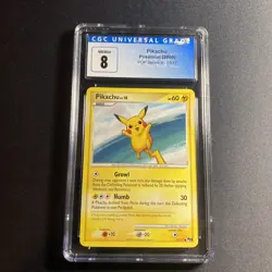 2009 Pokemon Pikachu Promo POP SERIES 9 15/17 CGC 8 NM/Mint - Image 1