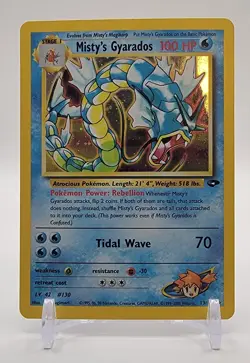 Pokemon TCG Misty's Gyarados Holo Rare Gym Challenge 13/132 Unlimited - Image 1
