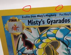 Pokemon TCG Misty's Gyarados Holo Rare Gym Challenge 13/132 Unlimited - Image 4