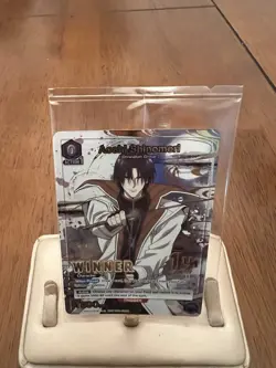 Union Arena TCG Winner Card Foil Aoshi Shinomori English UEPR/RNK-1-014 - Image 2