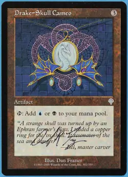 Drake-Skull Cameo Invasion NM Uncommon Artist Signed CARD (s2140) ABUGames - Image 1