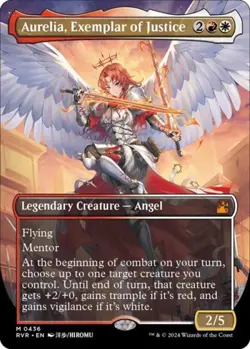 Aurelia, Exemplar of Justice (Anime Borderless) -Foil Light Play MTG - Image 1