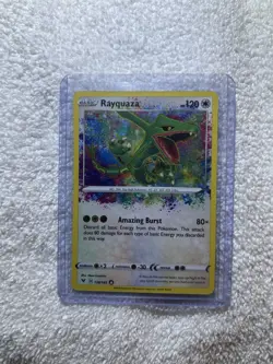 Pokemon Rayquaza Amazing Rare Holo 138/185 Swsh04: Vivid Voltage Card - Image 1