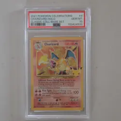 Pokemon Charizard 4/102 Celebrations Classic Collection Holo PSA 10 Graded Card - Image 1