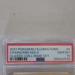 Pokemon Charizard 4/102 Celebrations Classic Collection Holo PSA 10 Graded Card - Image 3