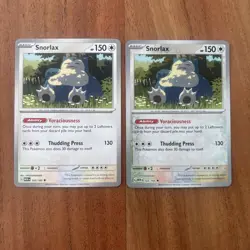Pokemon TCG Snorlax 151 143/165 Common & Reverse Holo NM Cards - Image 1