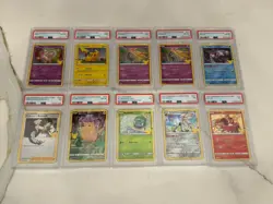 2021 Pokemon Celebrations Mixed PSA Lot Of 10 Cards Graded 7,8 & 9 - Image 1