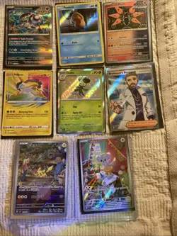 Pokemon Card Lot Holo Rare Full, Prof Research, Dolliv, Raikou, Psyduck, Pikachu - Image 1