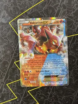 Volcanion EX 26/114 Steam Siege Ultra Rare Holo Pokemon Card - Image 1